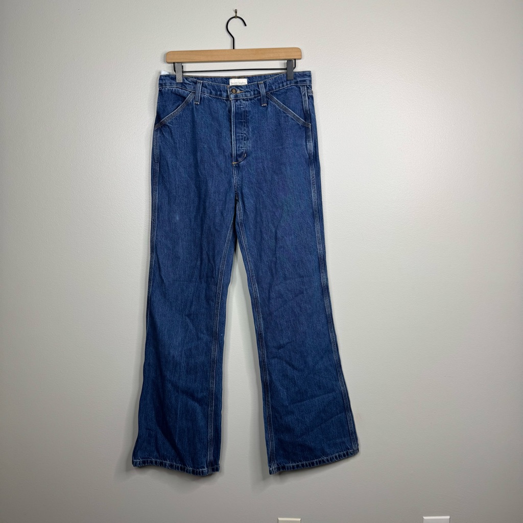 Favorite Daughter Olympia Code Low Rise Flare Jeans Medium Wash 27